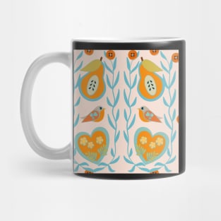 Scandi Birds & Pears Mug